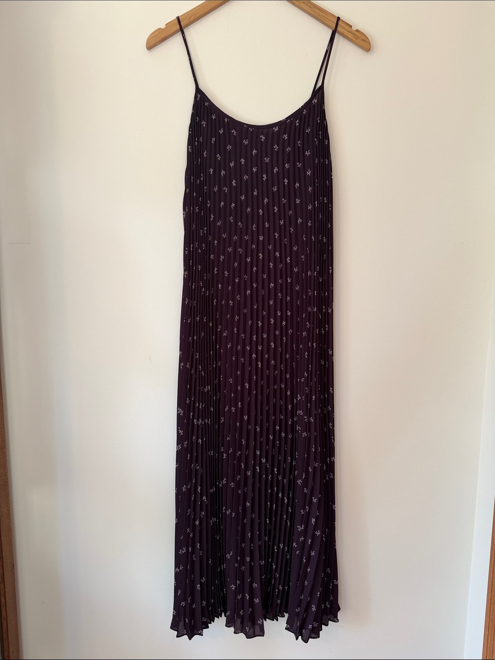Vince Ditsy Bouquet Pleated Camisole Dress